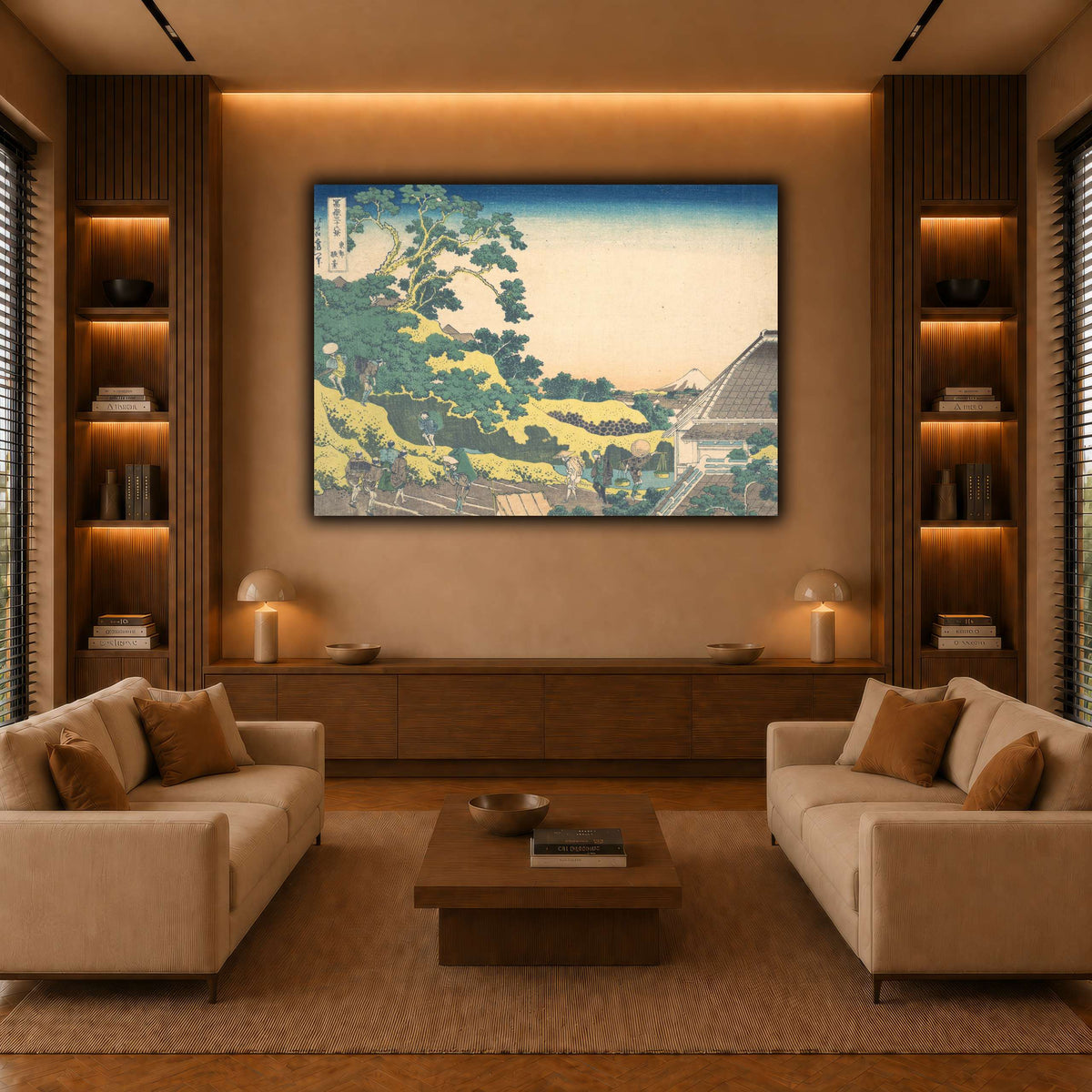 13_Katsushika Hokusai  warm-living-room