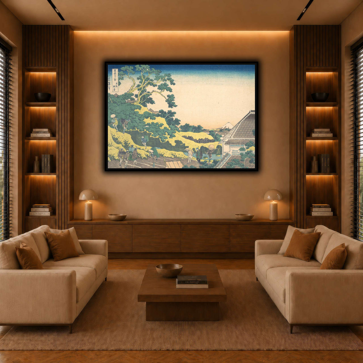 13_Katsushika Hokusai  warm-living-room
