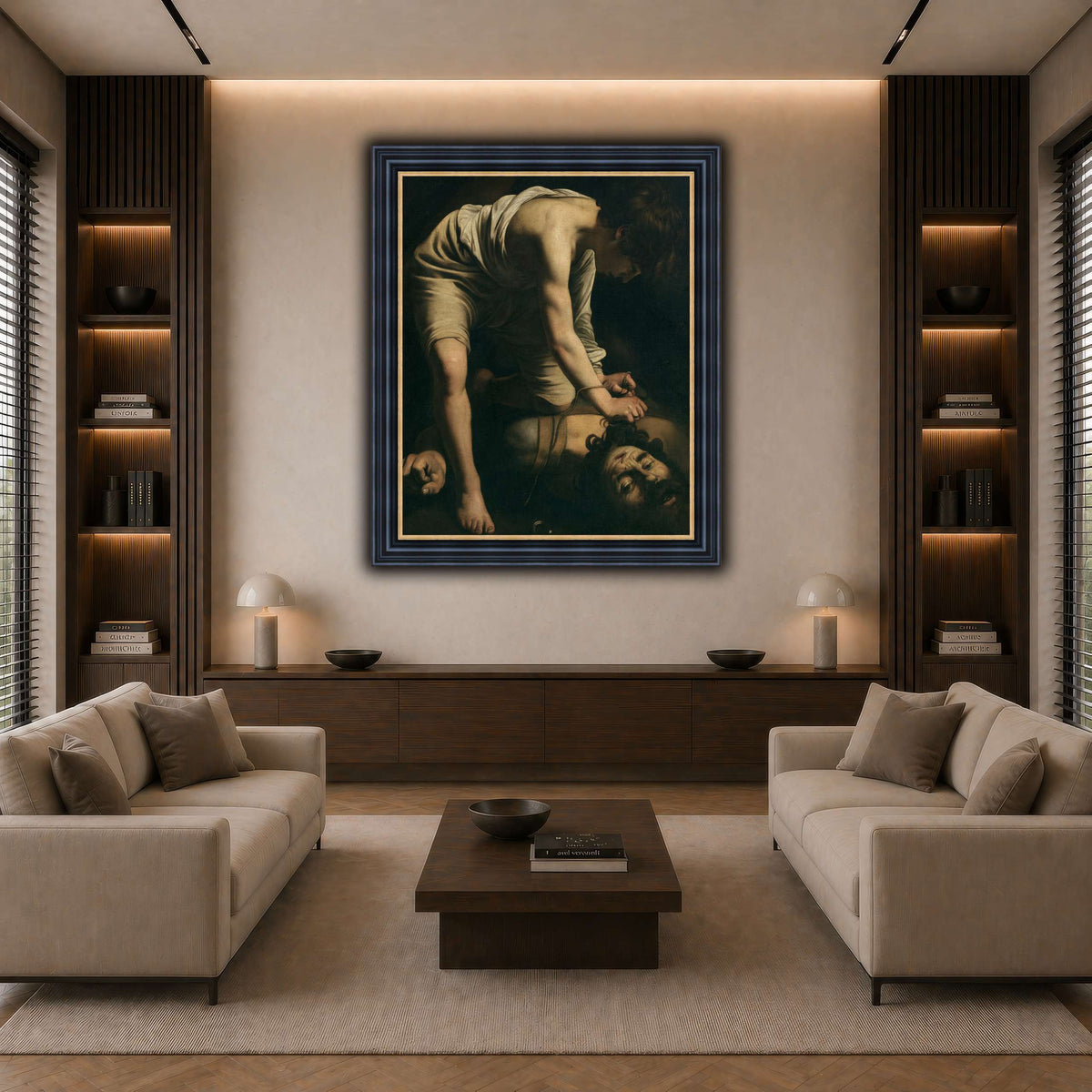 13 dark neutral-living room