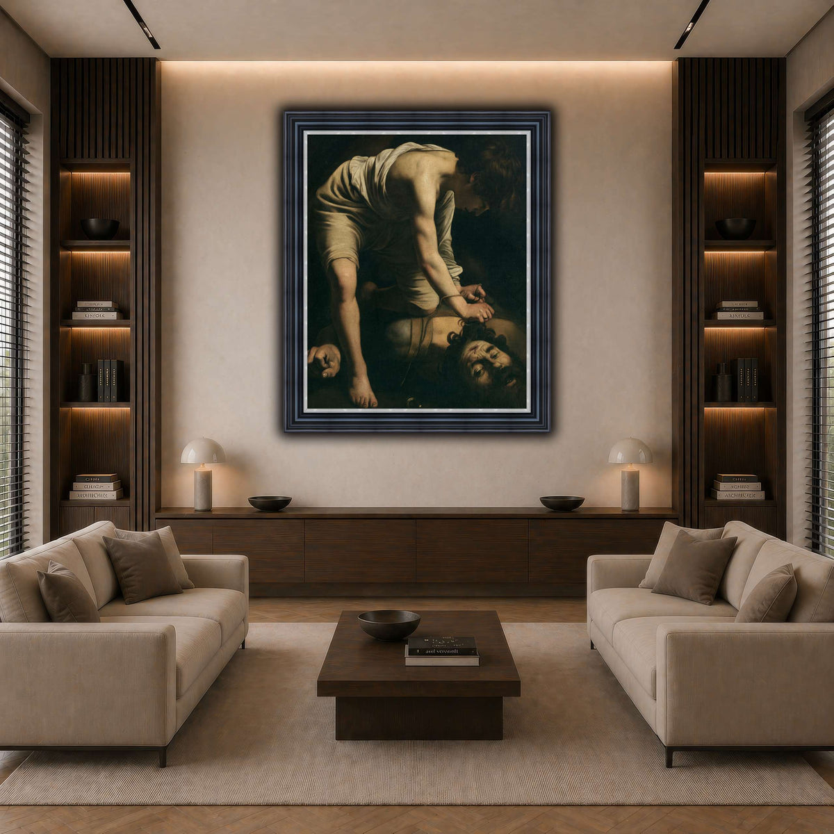 13 dark neutral-living room