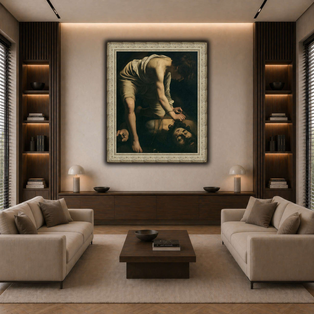 13 dark neutral-living room