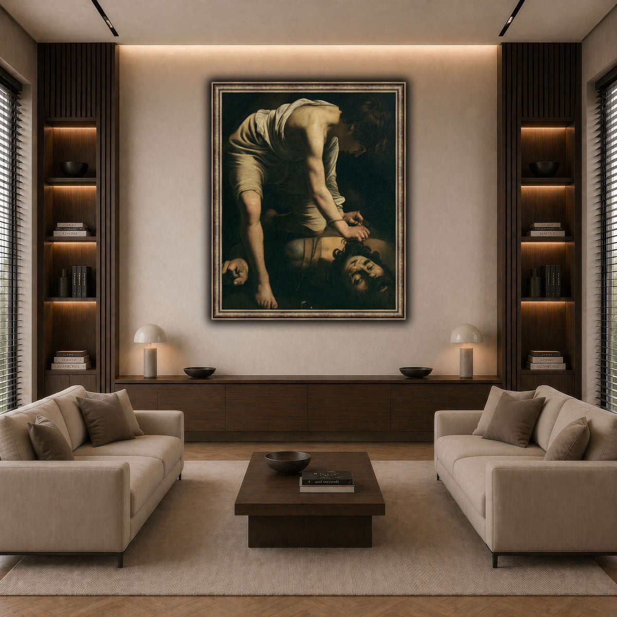 13 dark neutral-living room