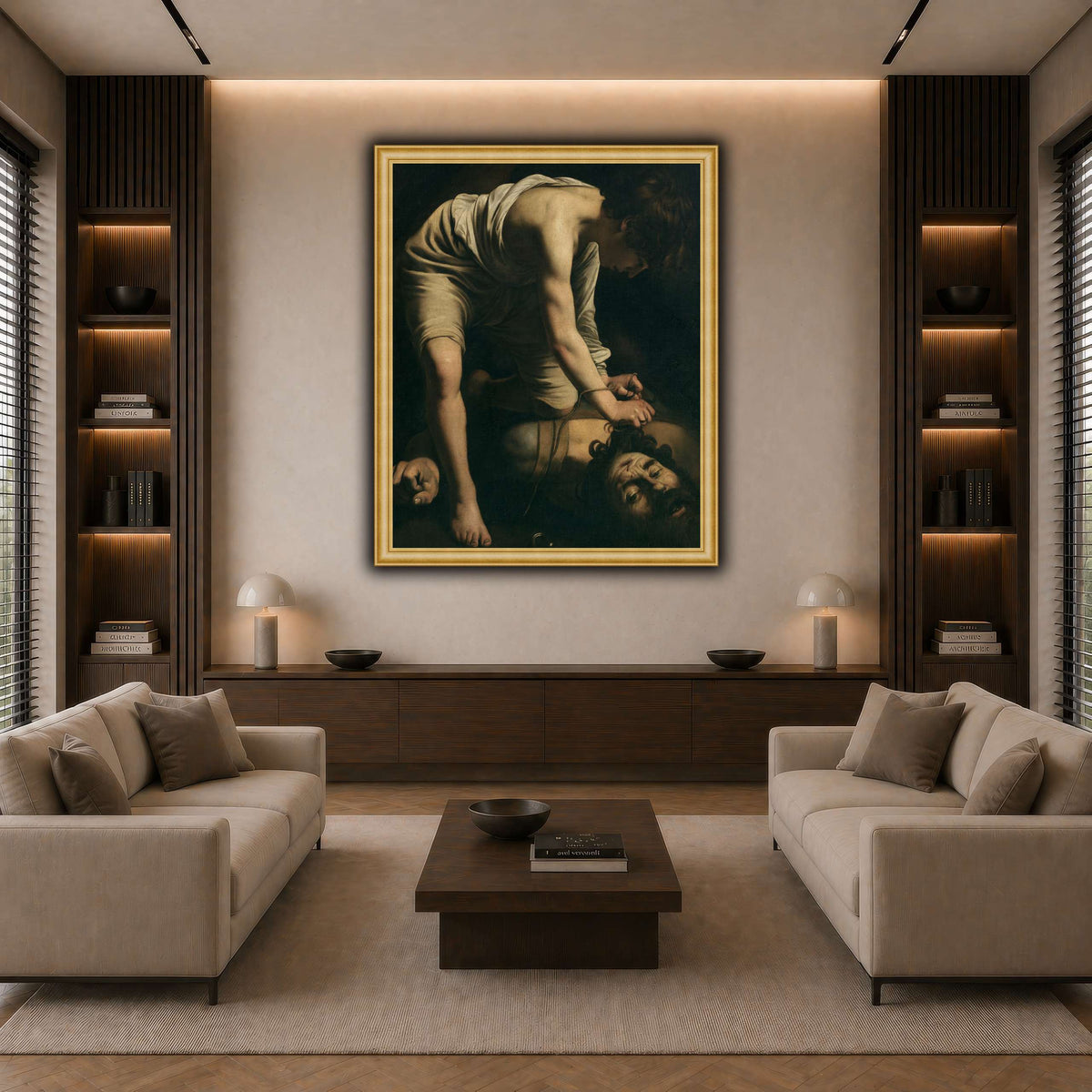 13 dark neutral-living room
