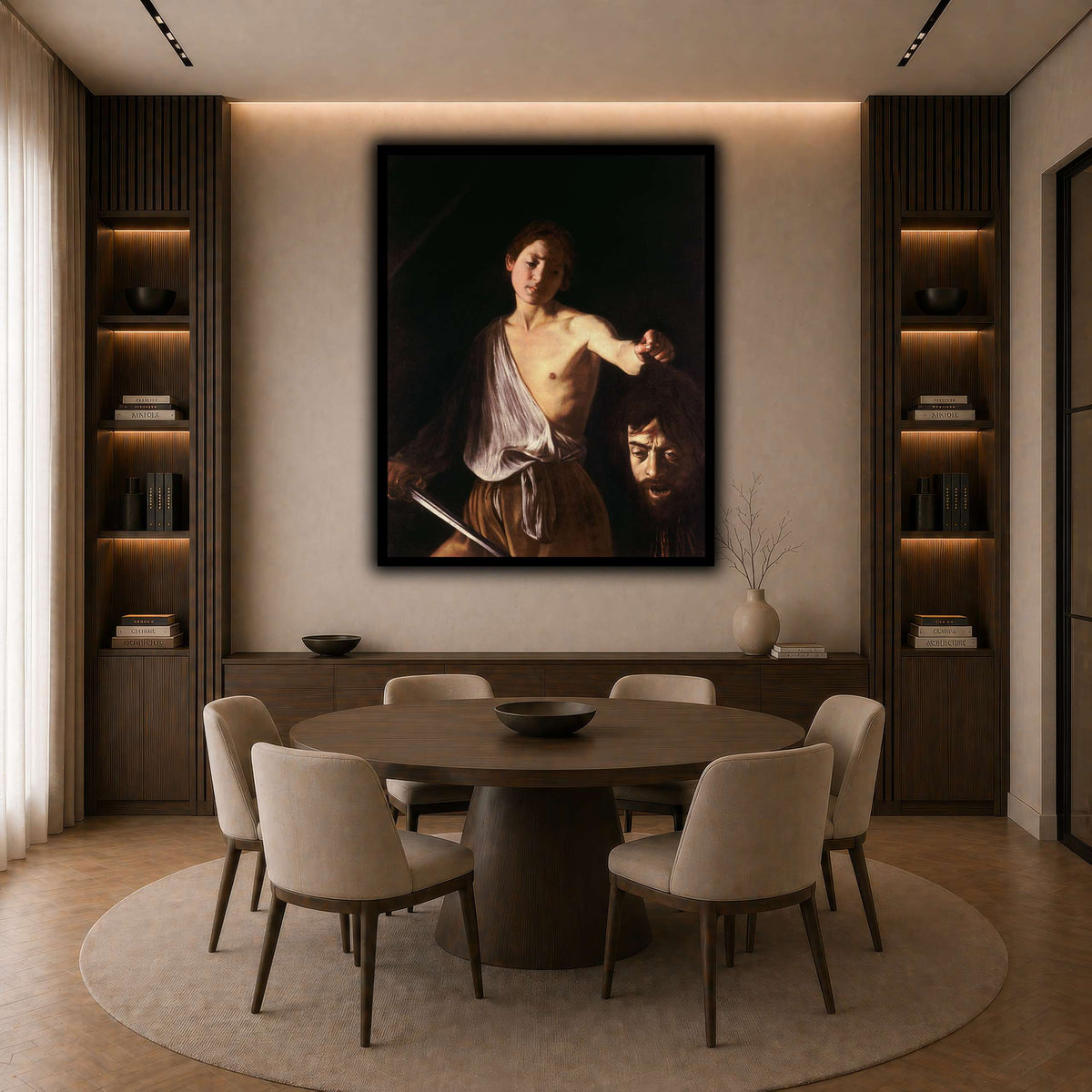 14 dark neutral-dining room