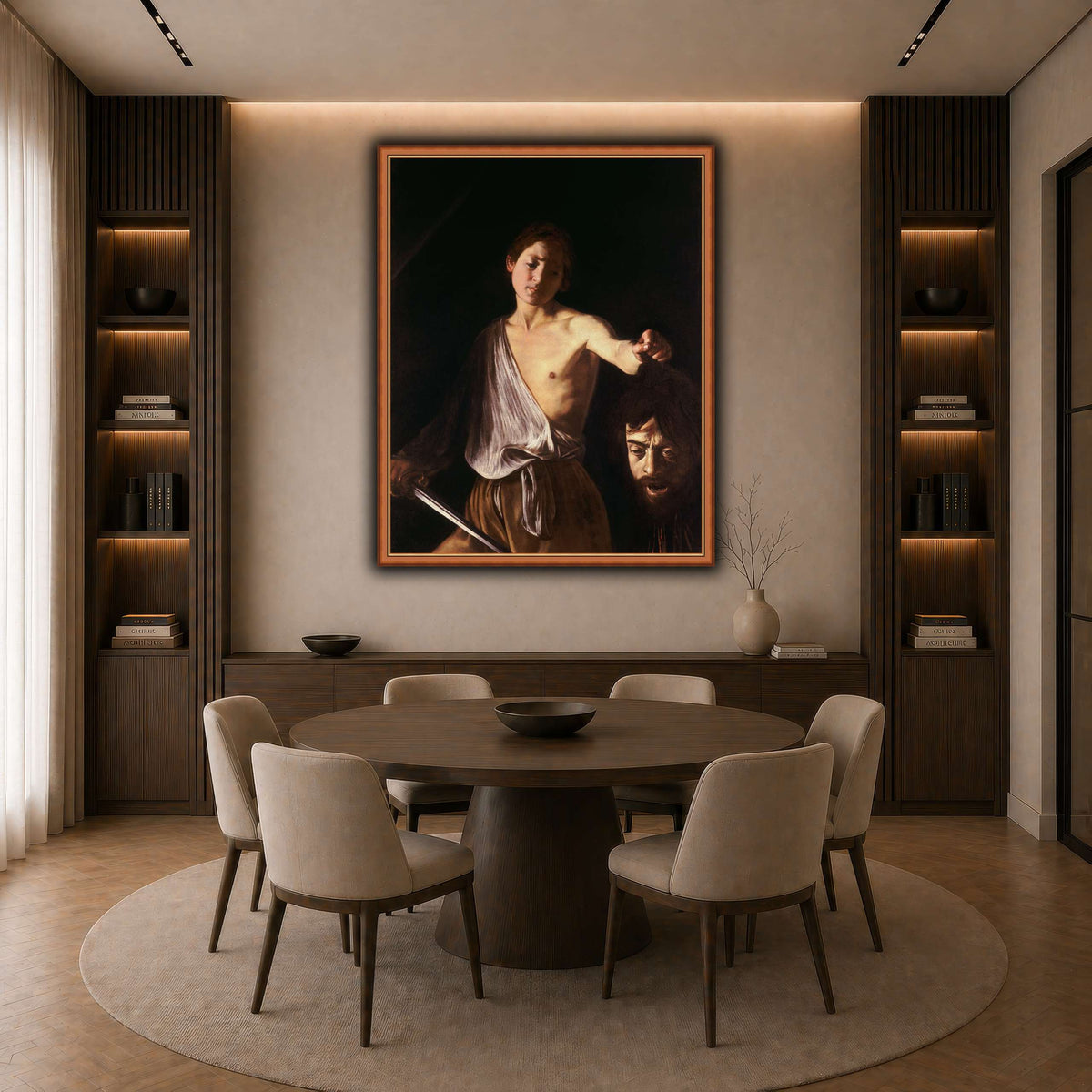14 dark neutral-dining room