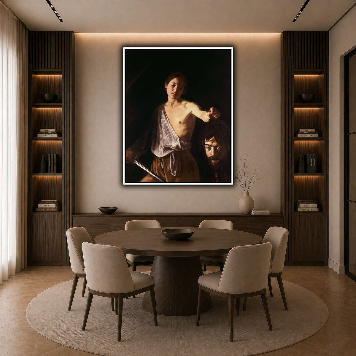 14 dark neutral-dining room