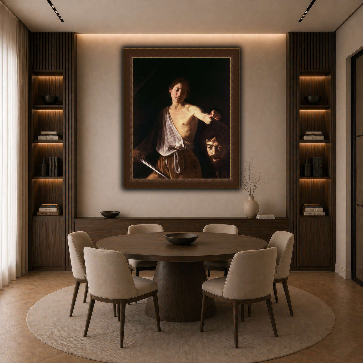 14 dark neutral-dining room