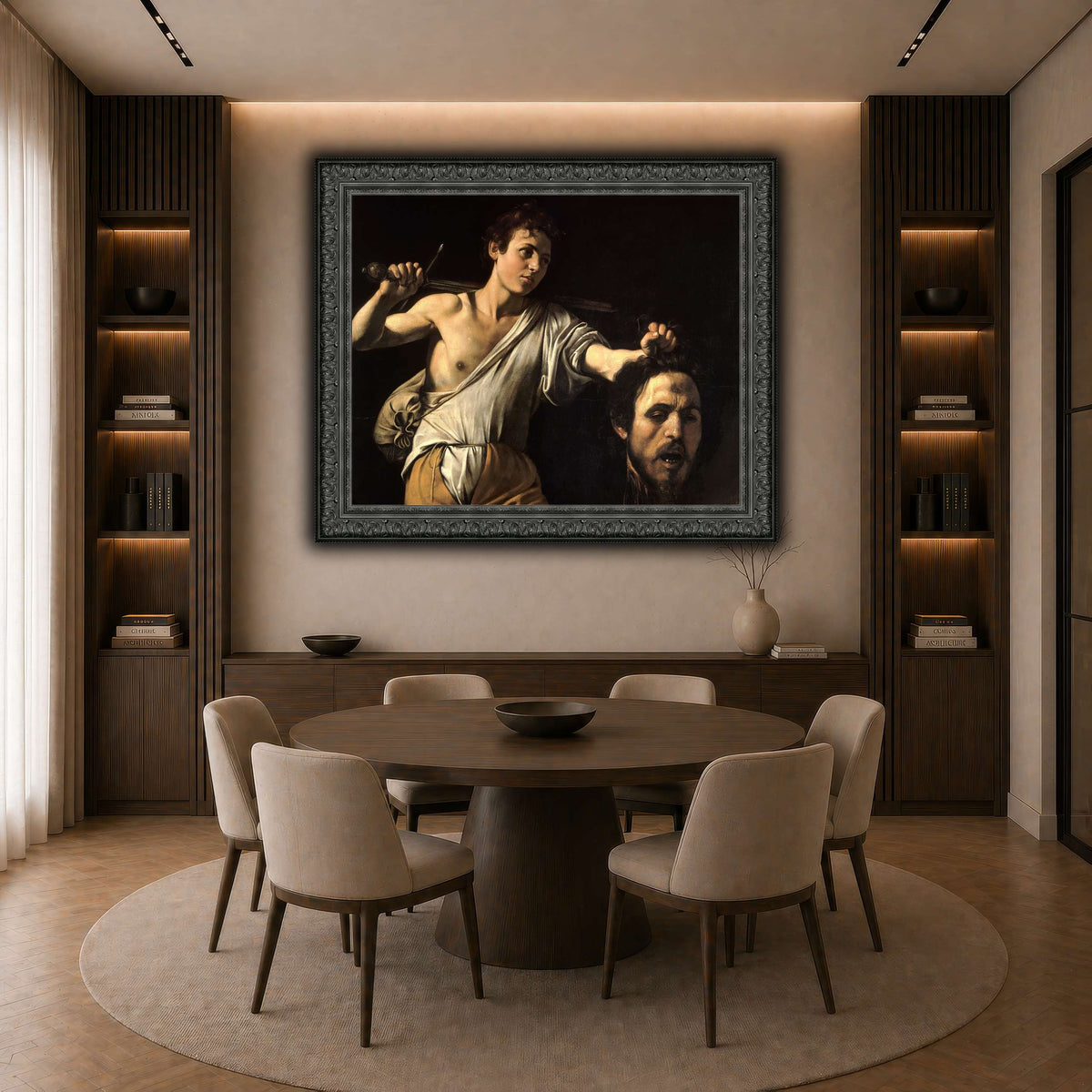 15 dark neutral-dining room