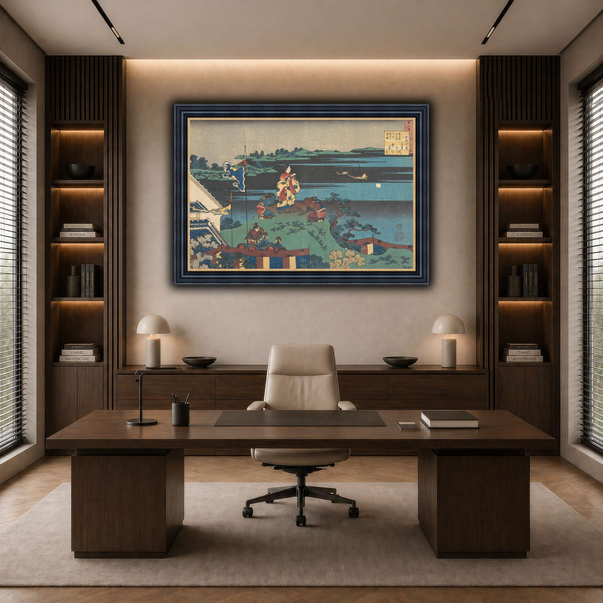 16_Katsushika Hokusai  dark neutral-office
