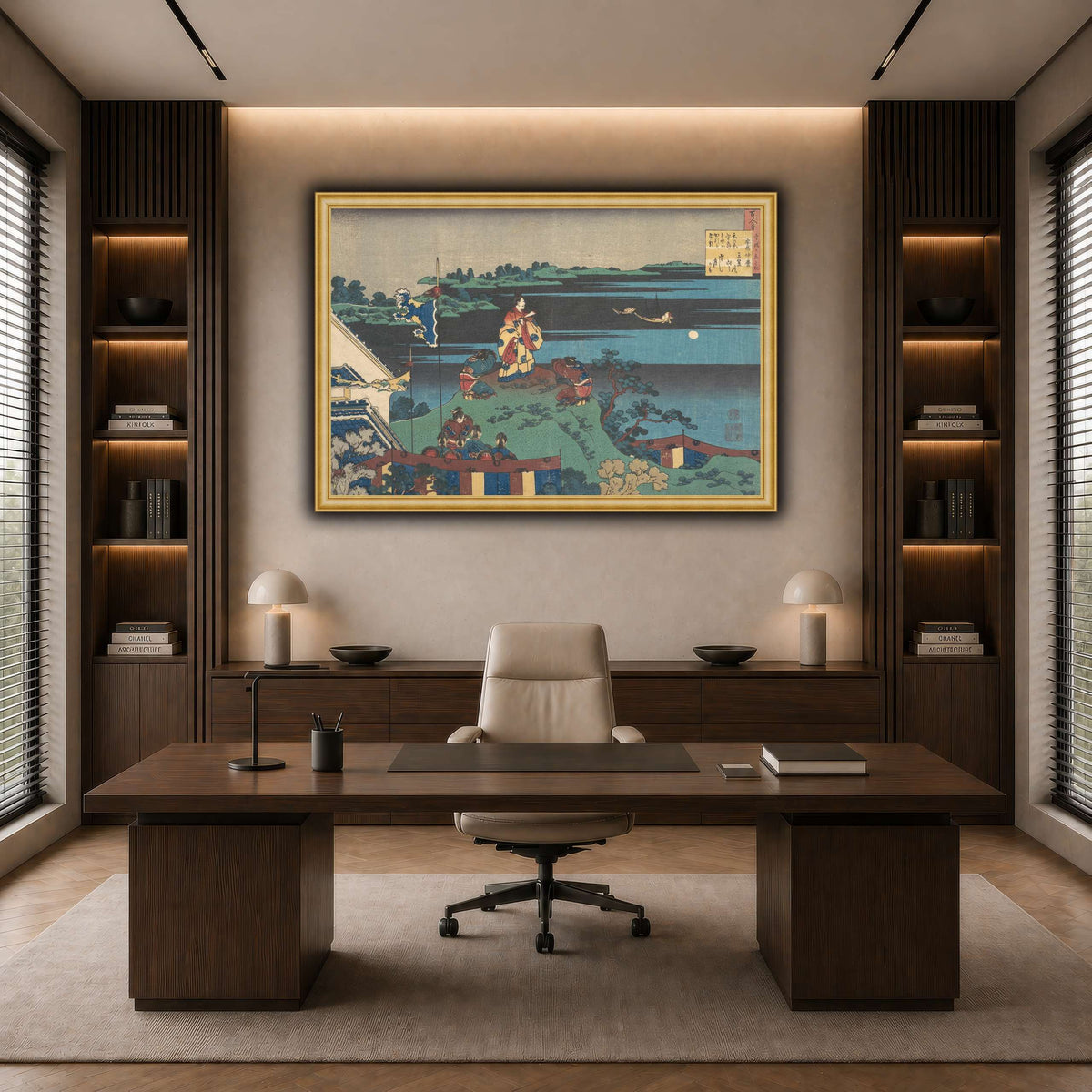 16_Katsushika Hokusai  dark neutral-office