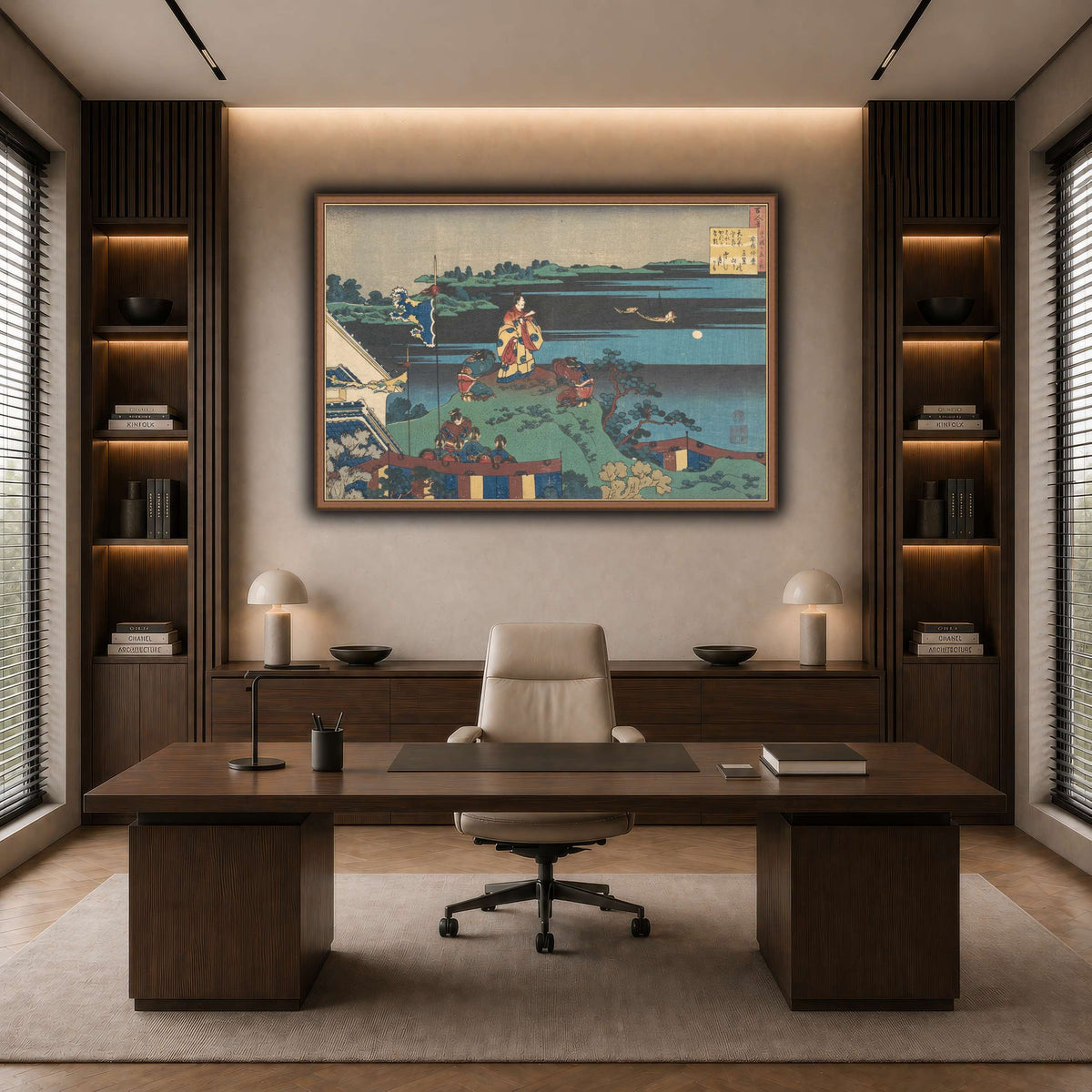 16_Katsushika Hokusai  dark neutral-office