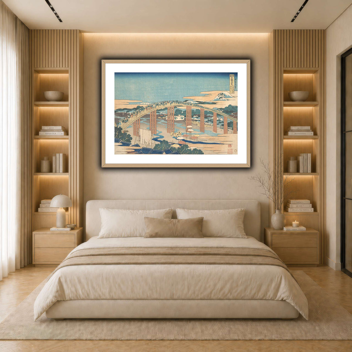 17_Katsushika Hokusai  light neutral- bedroom