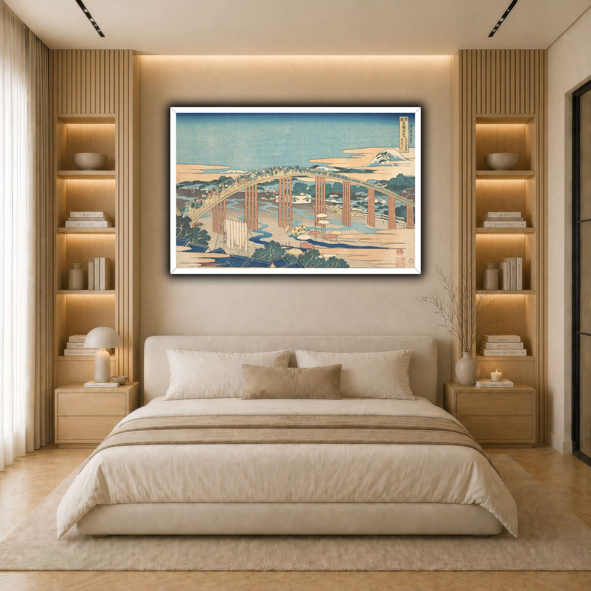 17_Katsushika Hokusai  light neutral- bedroom