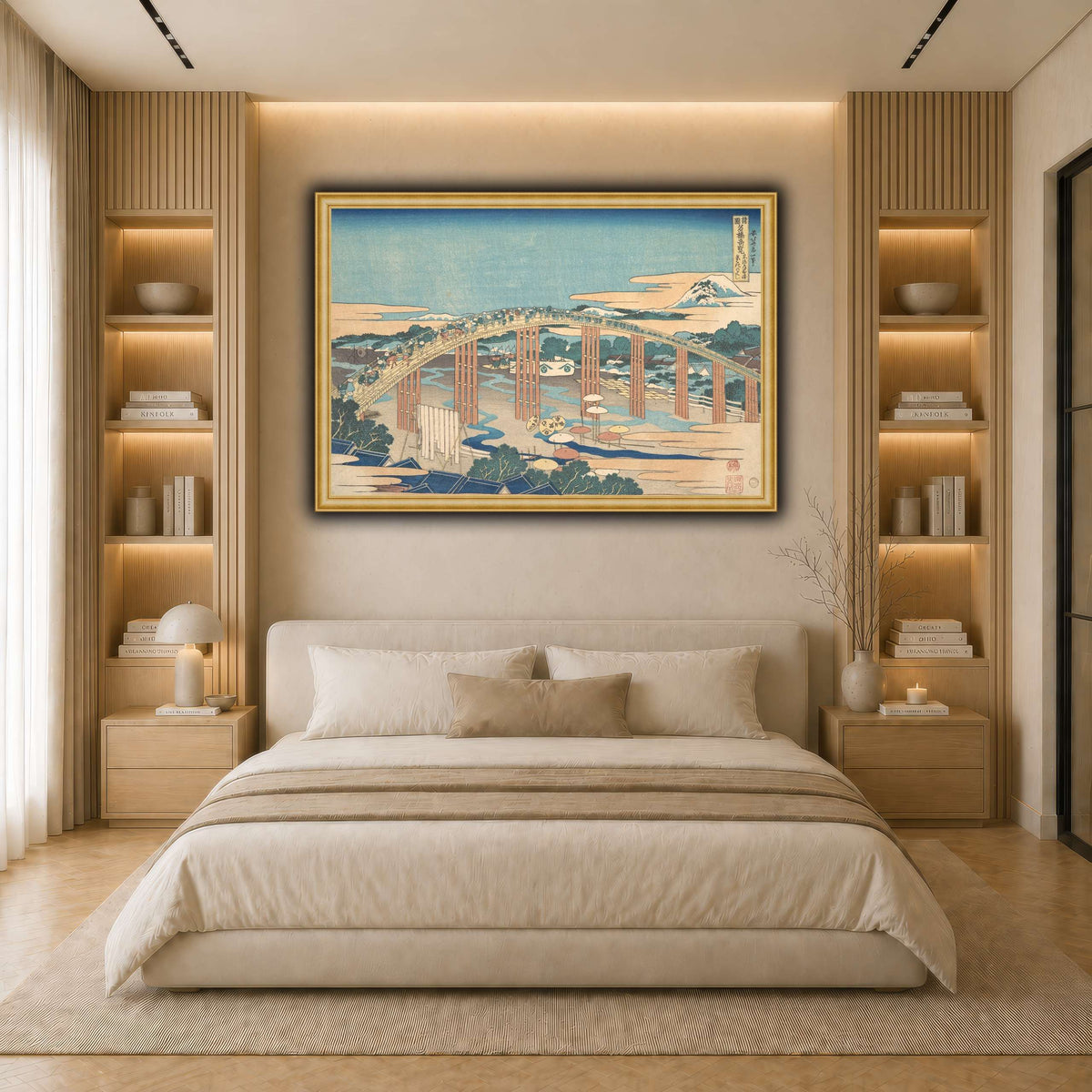 17_Katsushika Hokusai  light neutral- bedroom