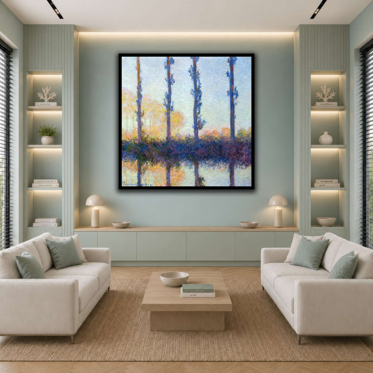 1891_Monet_The_four_trees_anagoria cool-living room