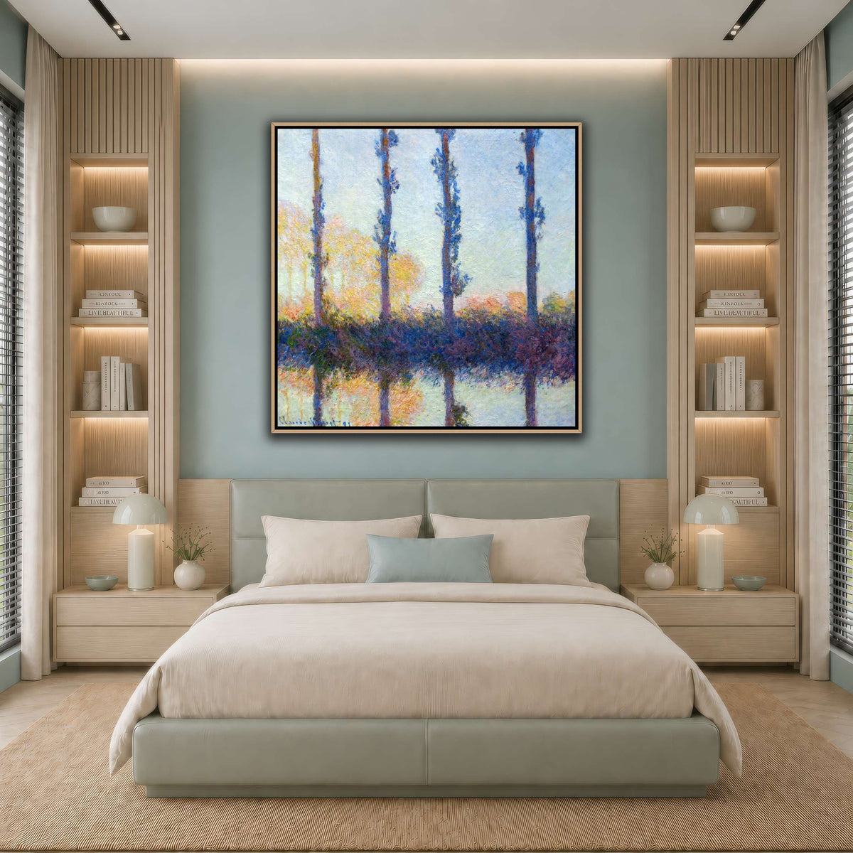 1891_Monet_The_four_trees_anagoria cool-bedroom