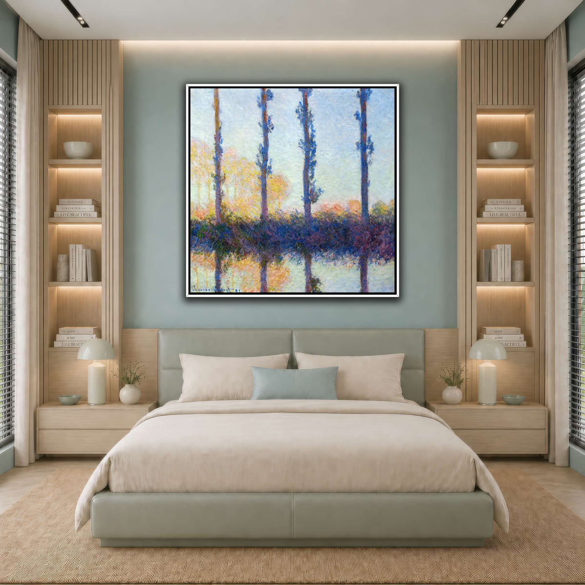 1891_Monet_The_four_trees_anagoria cool-bedroom
