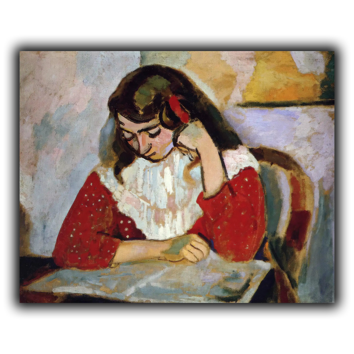 1906,_Portrait_de_Marguerite_(The_Reader)_Henri_Matisse