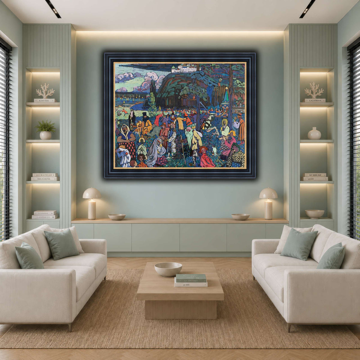 Кандинский_Красочная_жизнь_1 cool-living room