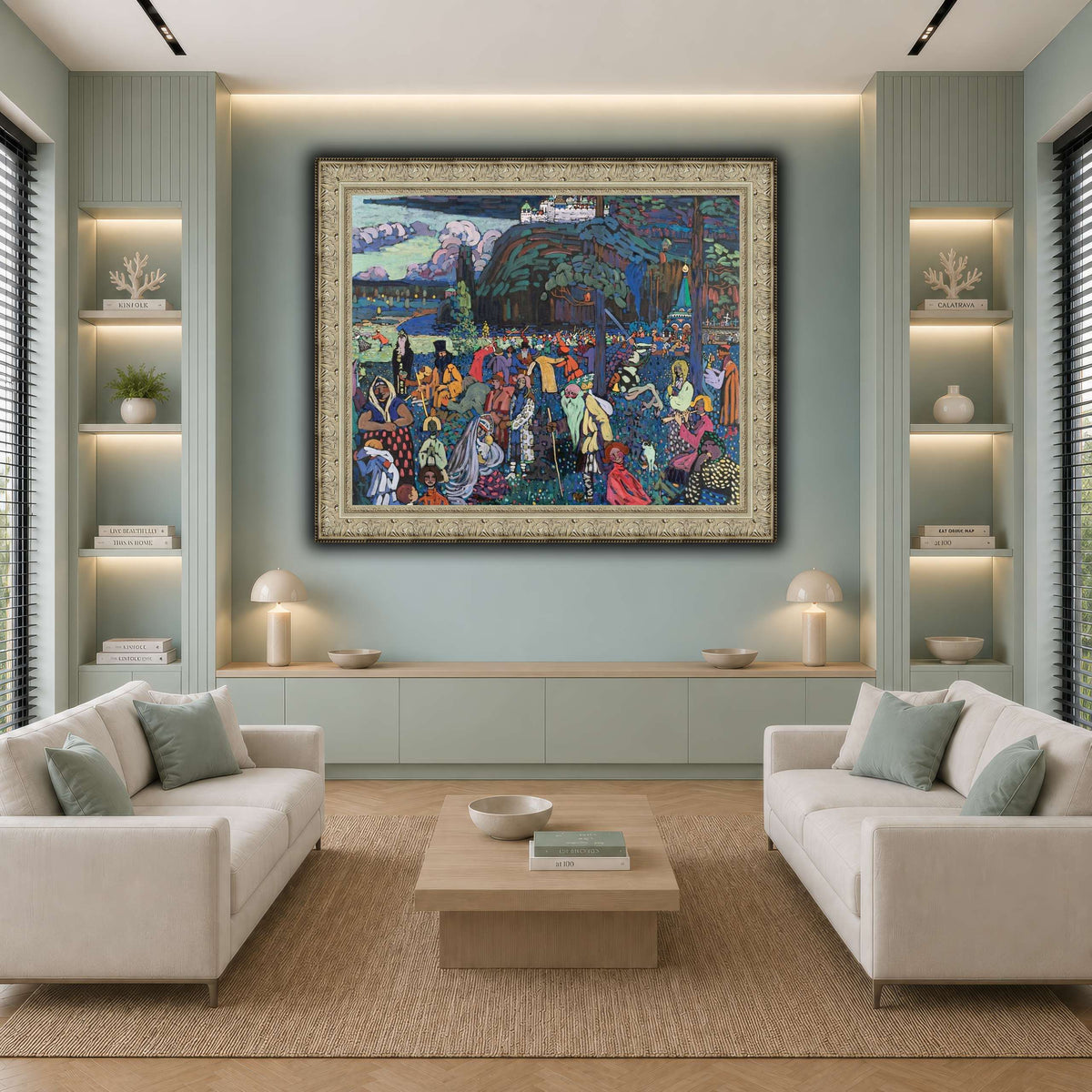 Кандинский_Красочная_жизнь_1 cool-living room