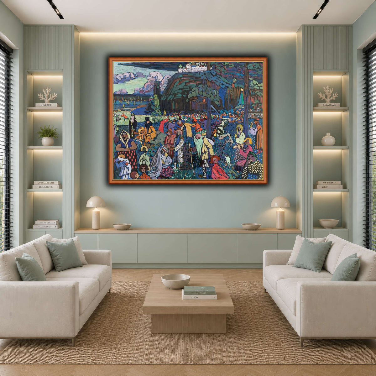Кандинский_Красочная_жизнь_1 cool-living room