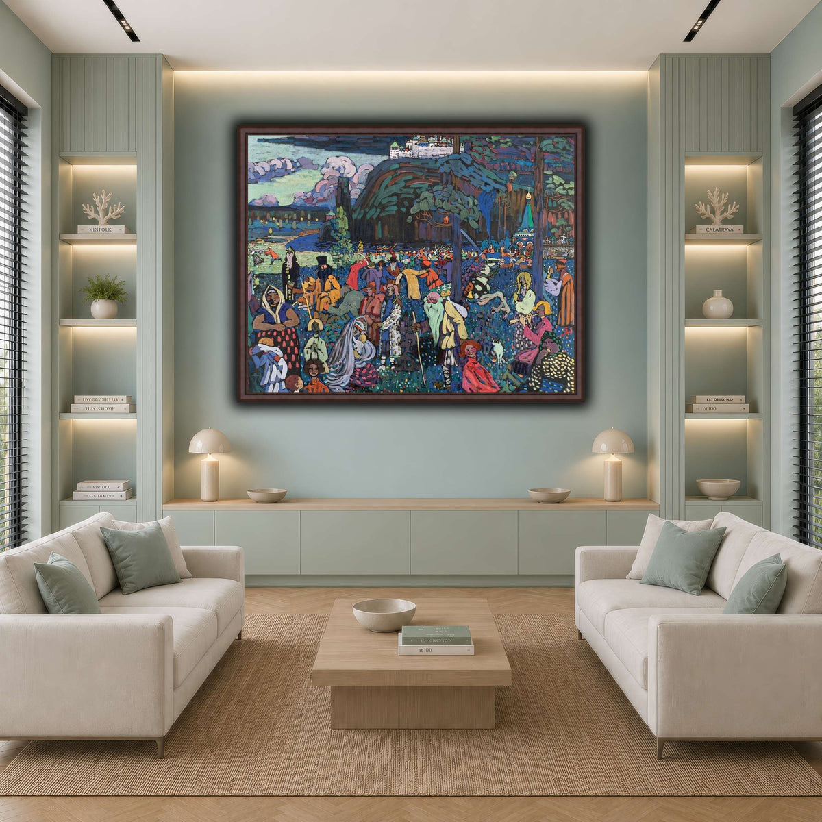 Кандинский_Красочная_жизнь_1 cool-living room