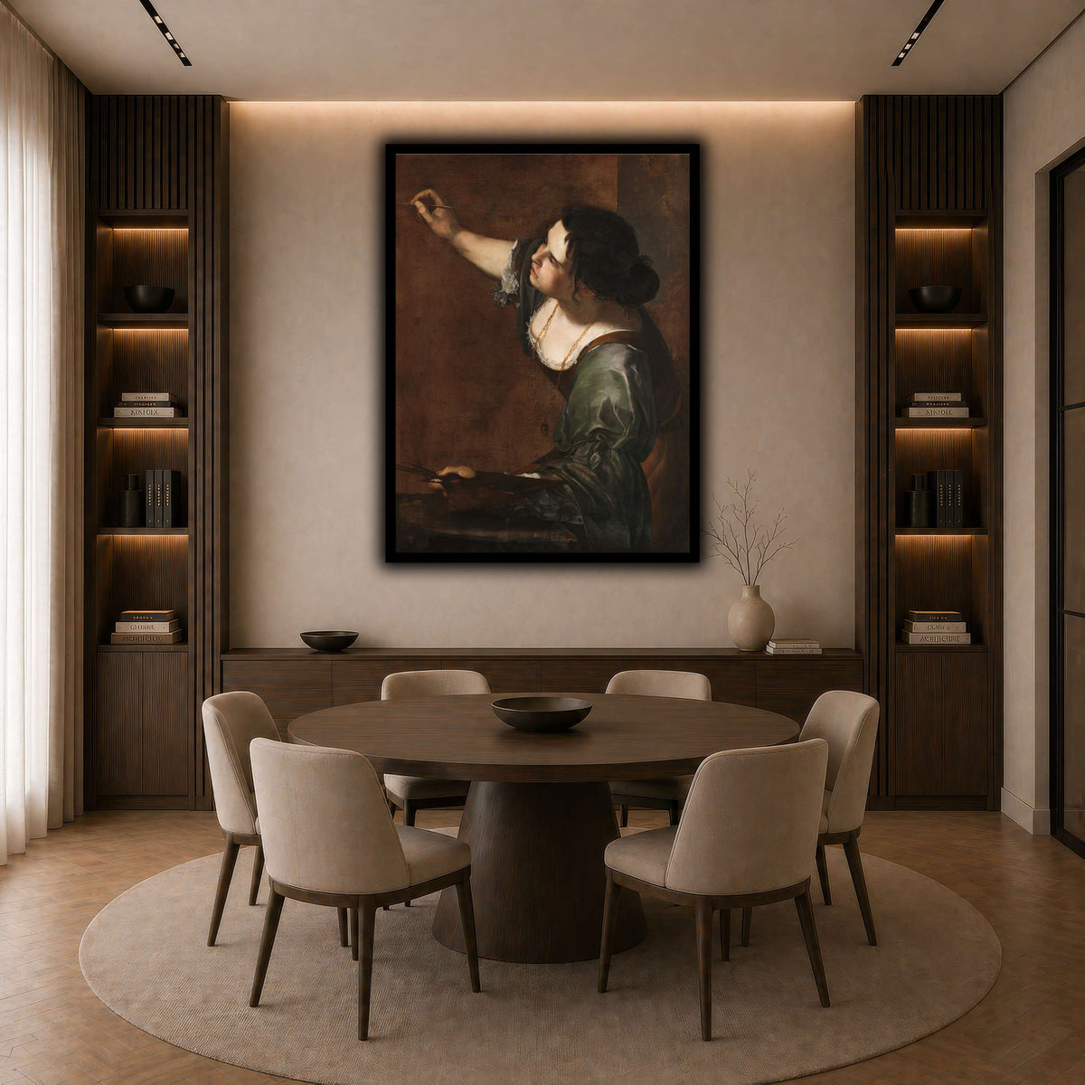 20 dark neutral-dining room