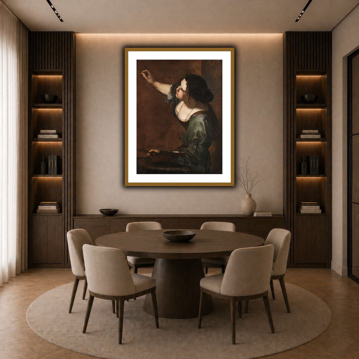 20 dark neutral-dining room