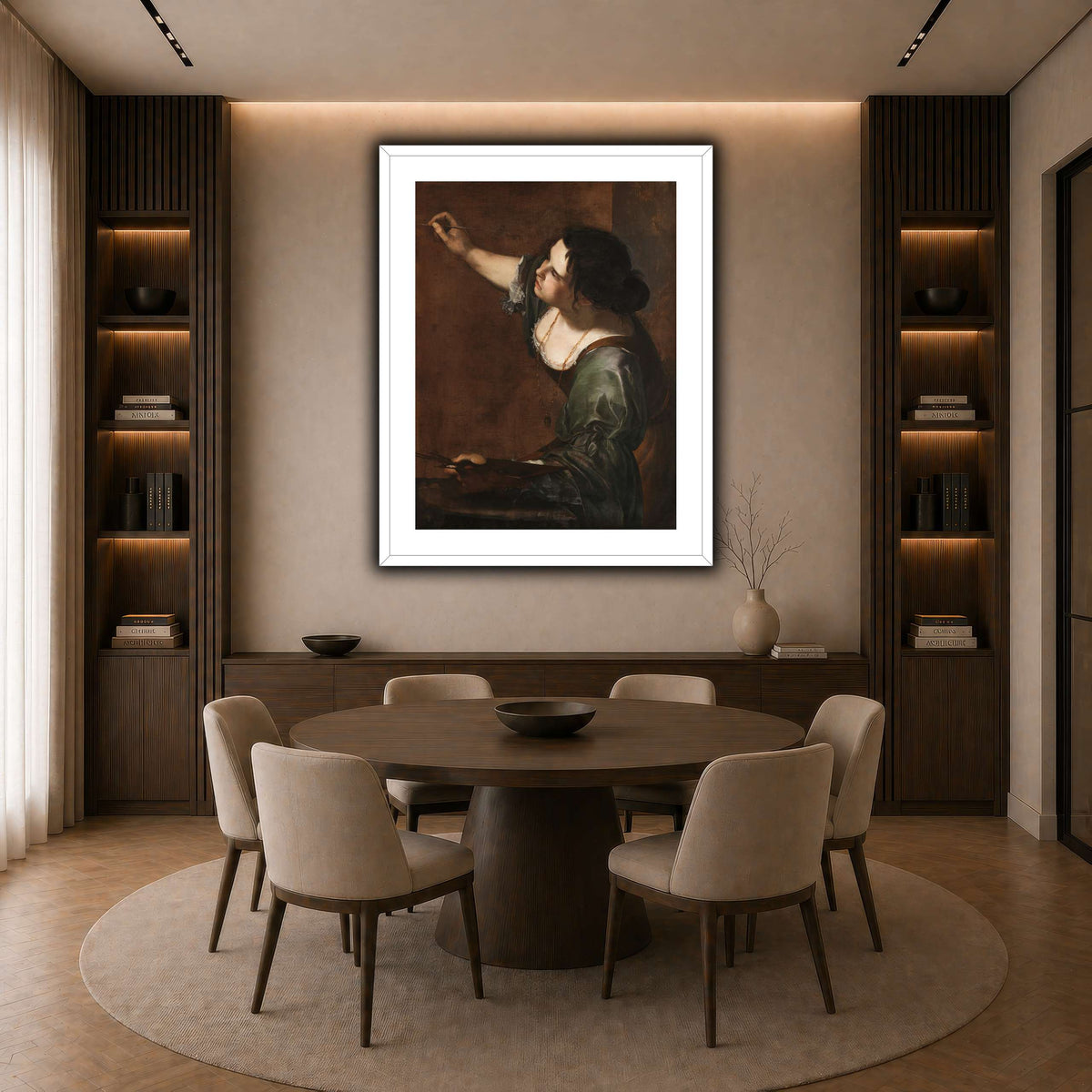 20 dark neutral-dining room