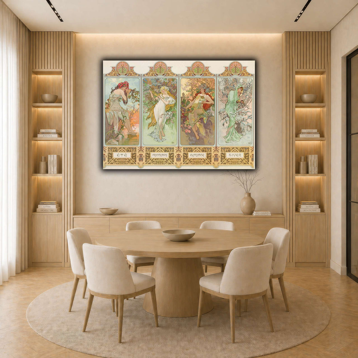 21_Alphonse_Mucha light neutral-dining room