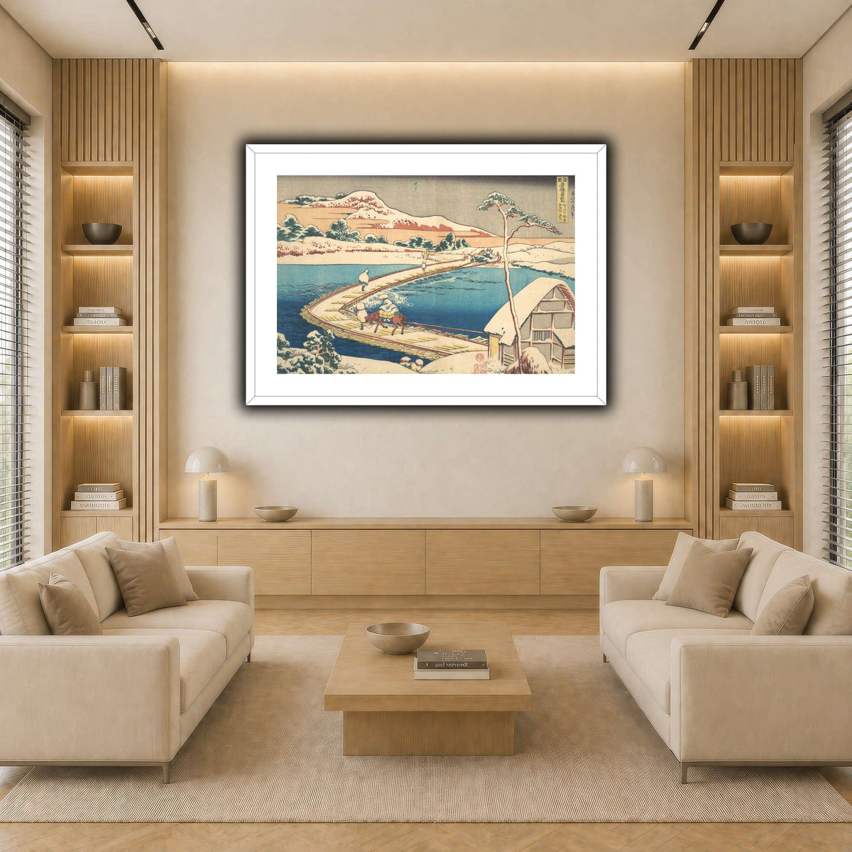 21_Katsushika Hokusai  light neutral-living room
