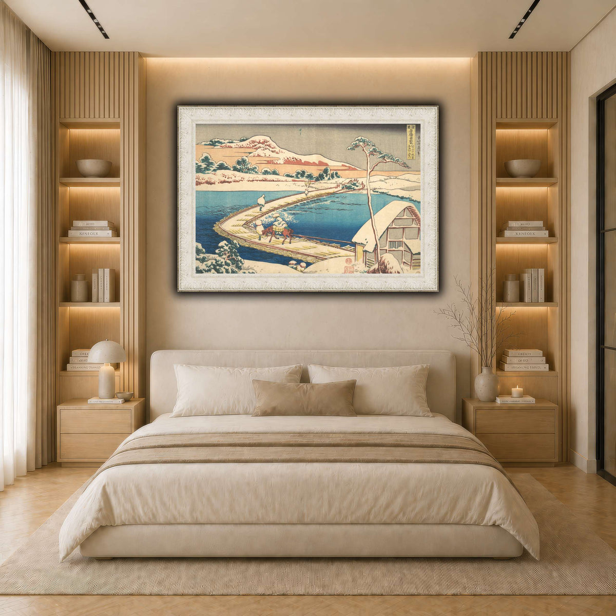 21_Katsushika Hokusai  light neutral- bedroom