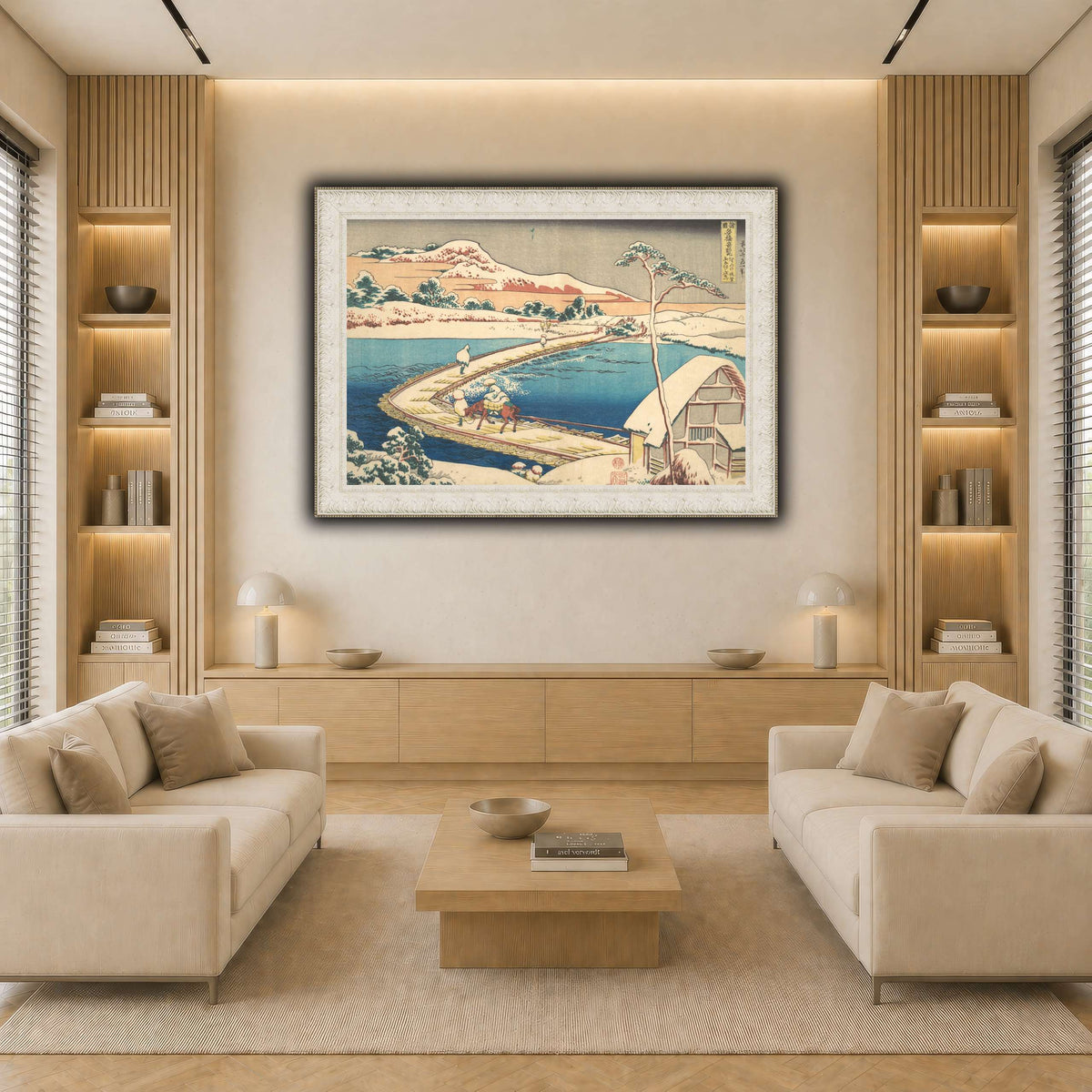 21_Katsushika Hokusai  light neutral-living room