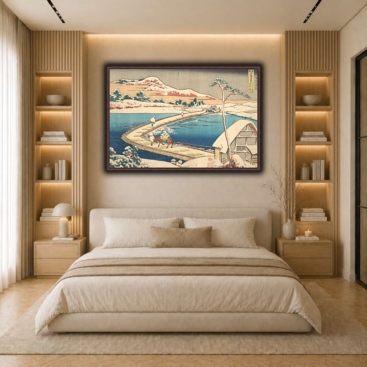 21_Katsushika Hokusai  light neutral- bedroom