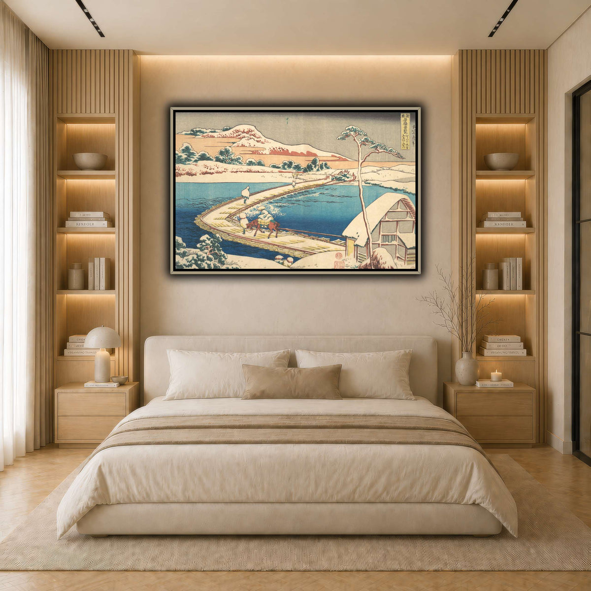 21_Katsushika Hokusai  light neutral- bedroom