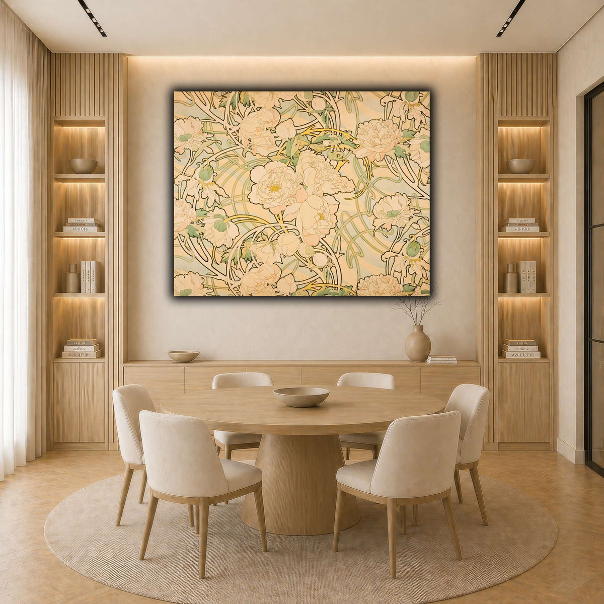 24_Alphonse_Mucha light neutral-dining room
