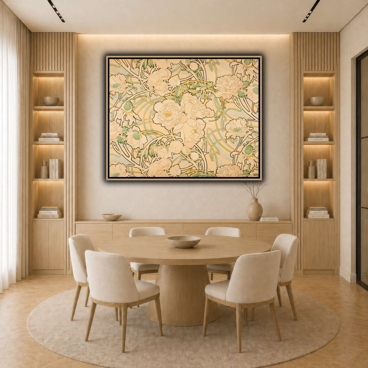 24_Alphonse_Mucha light neutral-dining room