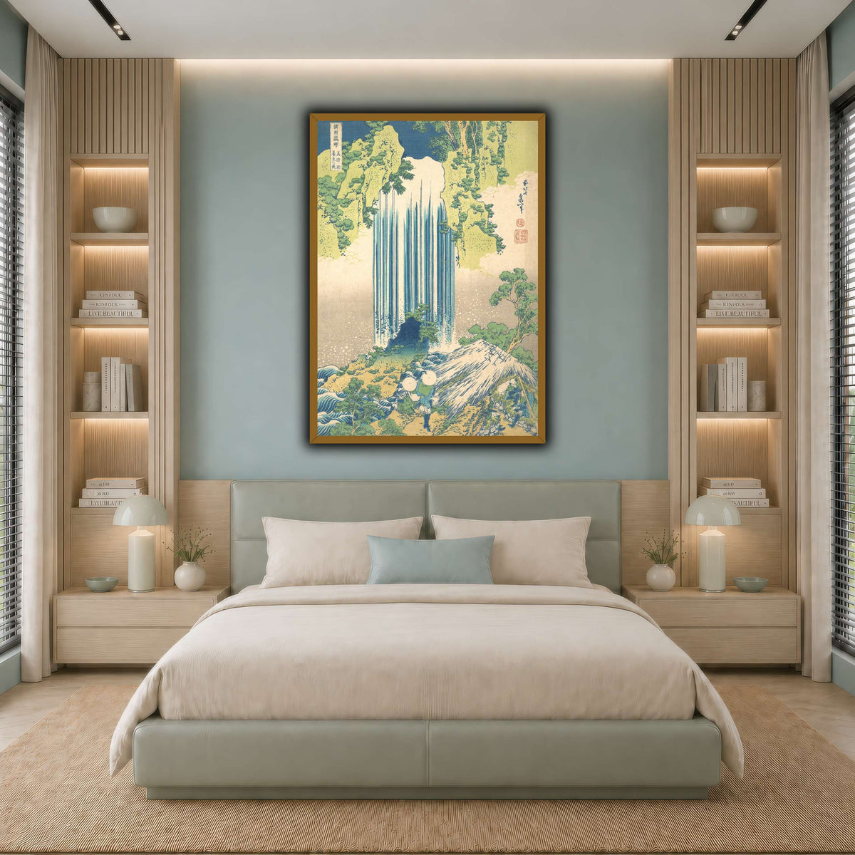 24_Katsushika Hokusai  cool-bedroom