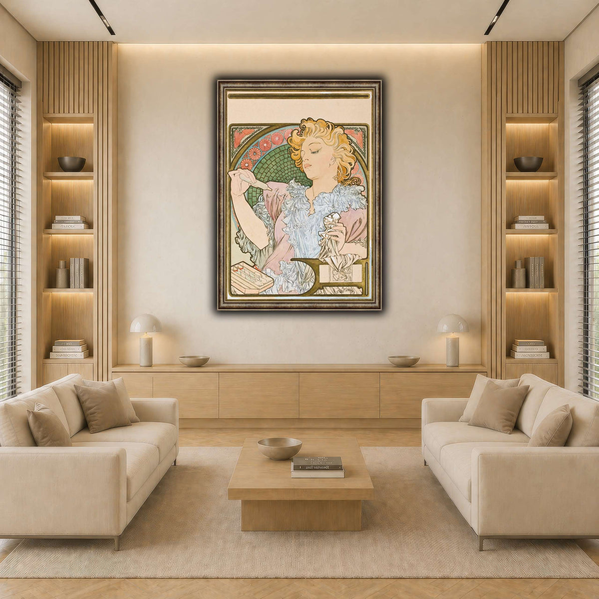 27_Alphonse_Mucha light neutral-living room