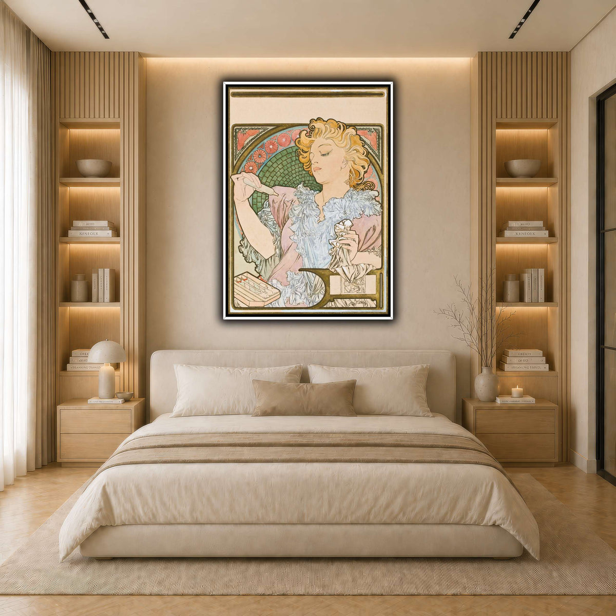 27_Alphonse_Mucha light neutral- bedroom