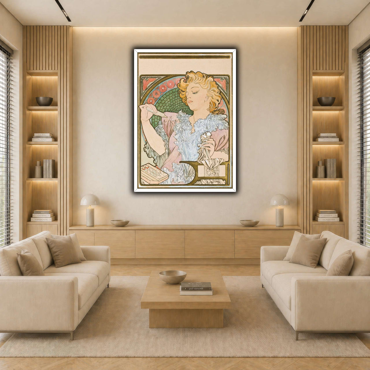 27_Alphonse_Mucha light neutral-living room