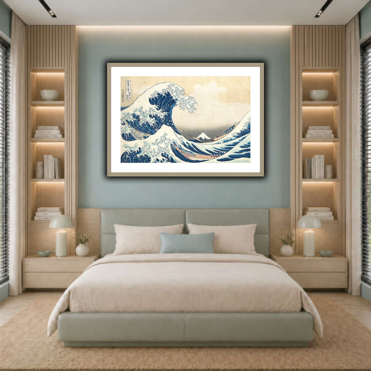 2_Katsushika Hokusai  cool-bedroom