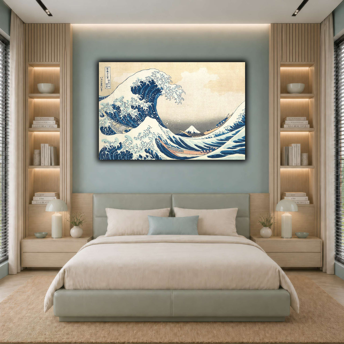 2_Katsushika Hokusai  cool-bedroom