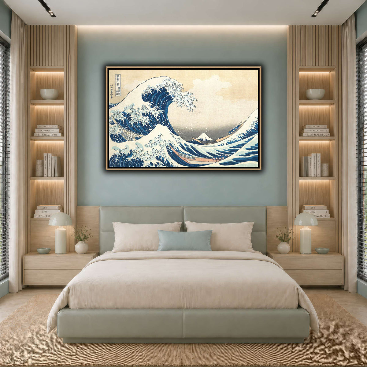 2_Katsushika Hokusai  cool-bedroom