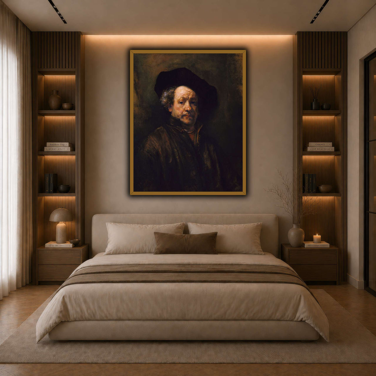 2_self_portrait_Rembrandt-van-Rijn dark neutral-bedroom