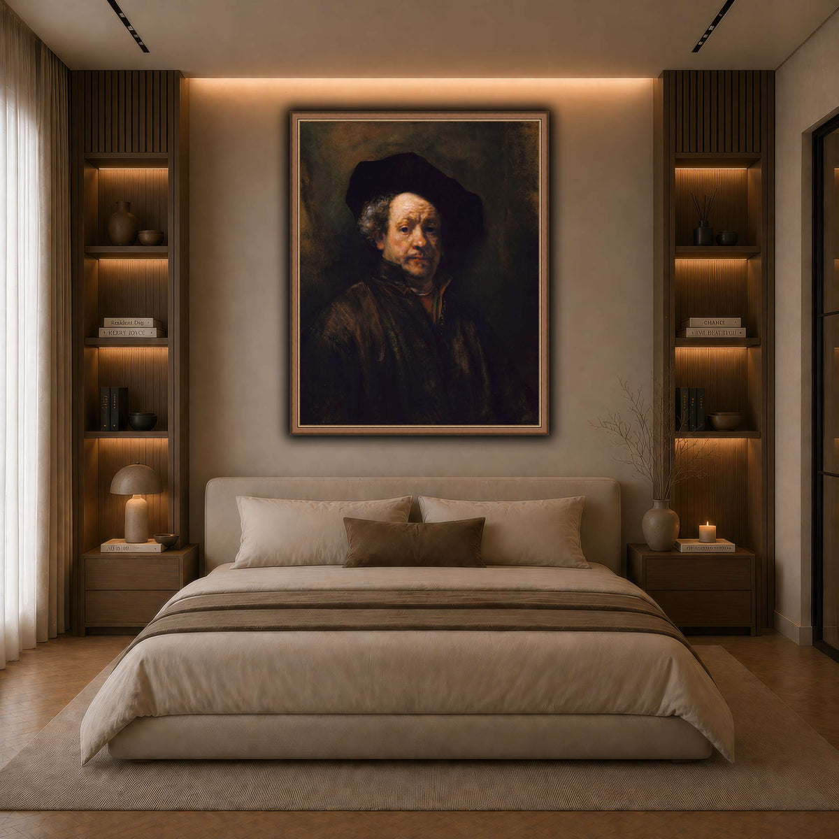 2_self_portrait_Rembrandt-van-Rijn dark neutral-bedroom