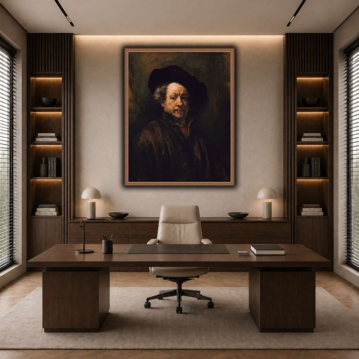 2_self_portrait_Rembrandt-van-Rijn dark neutral-office
