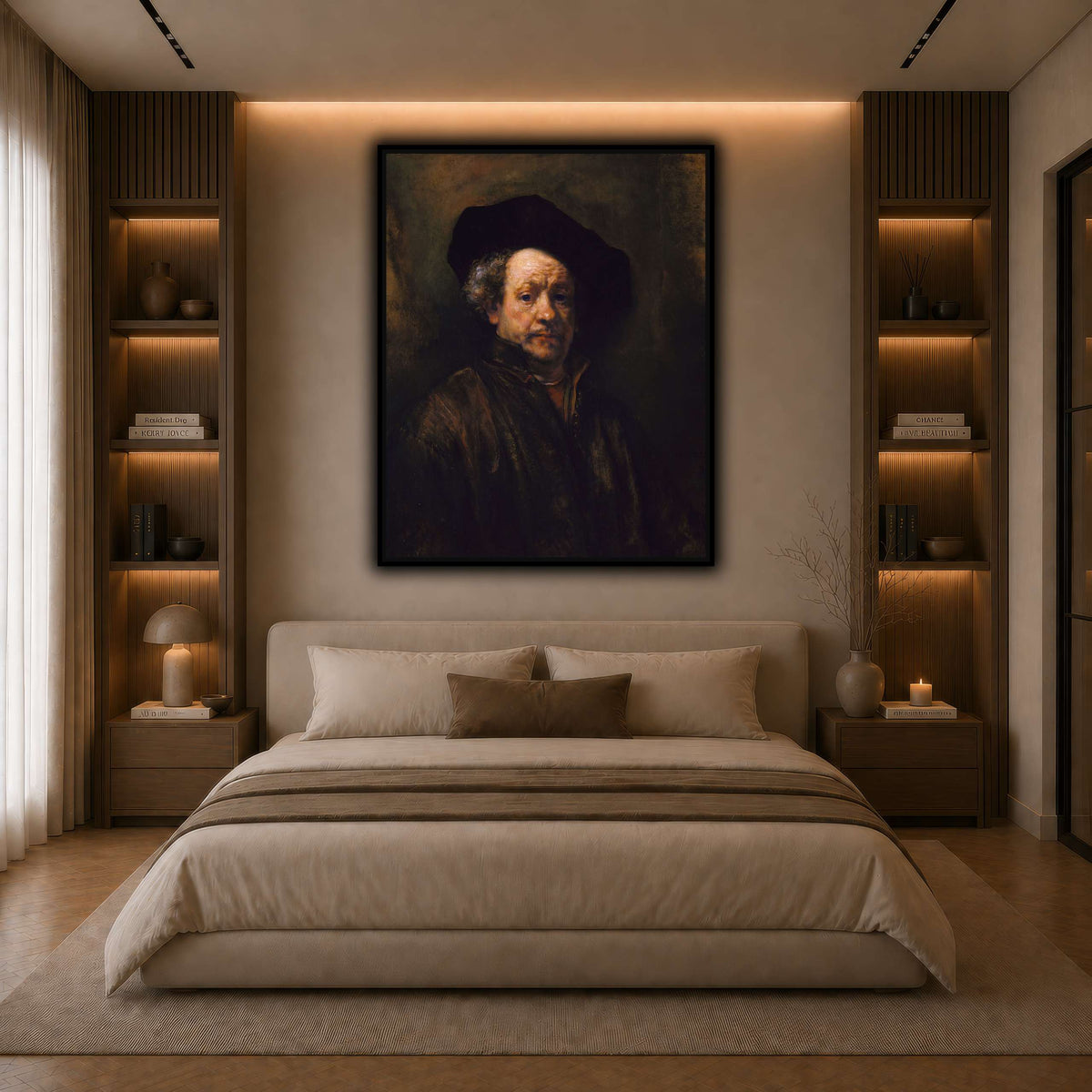 2_self_portrait_Rembrandt-van-Rijn dark neutral-bedroom