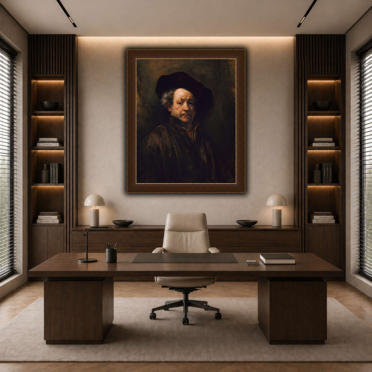 2_self_portrait_Rembrandt-van-Rijn dark neutral-office