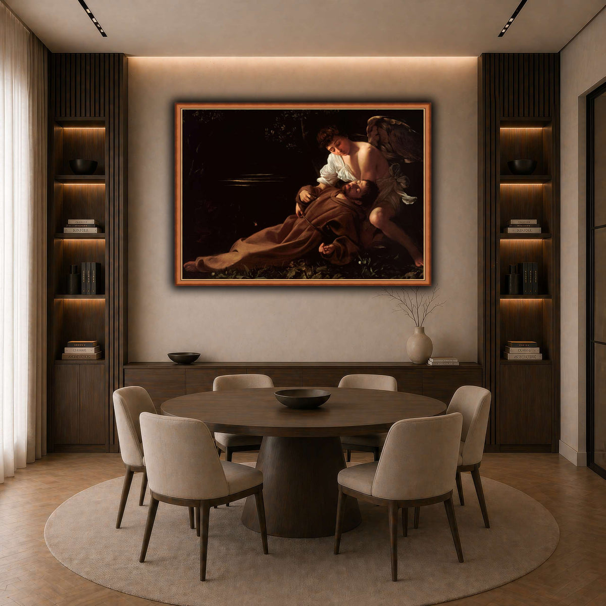35 dark neutral-dining room